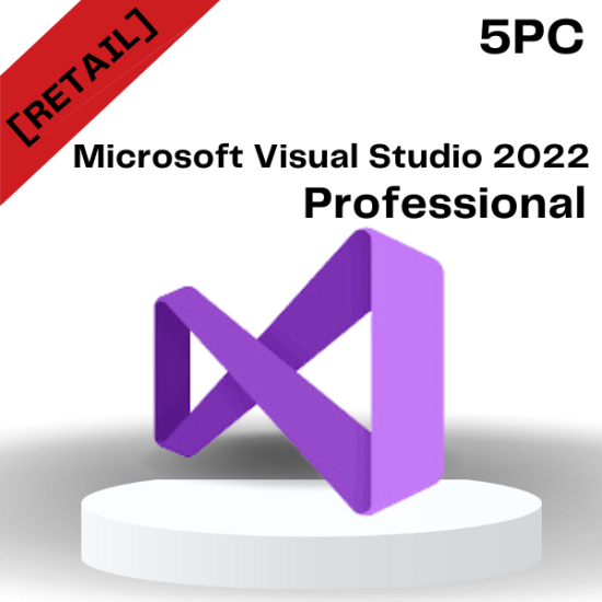 Microsoft  Visual Studio 2022 Professional 5PC [Online Key]