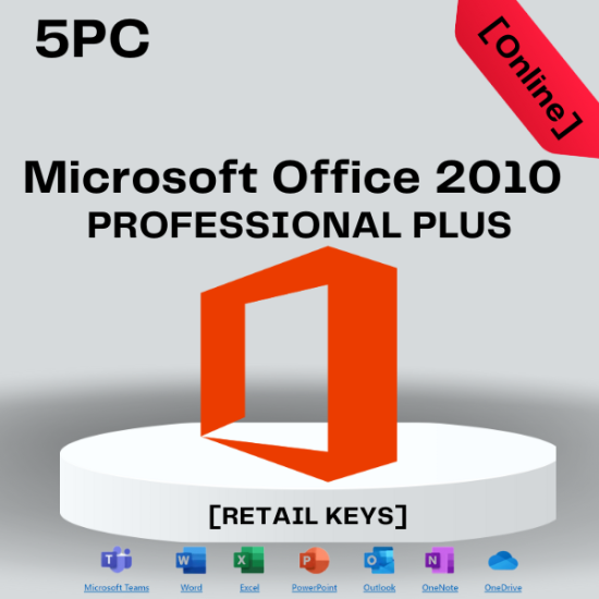 Office 2010 Pro Plus 5PC [Online Activation]