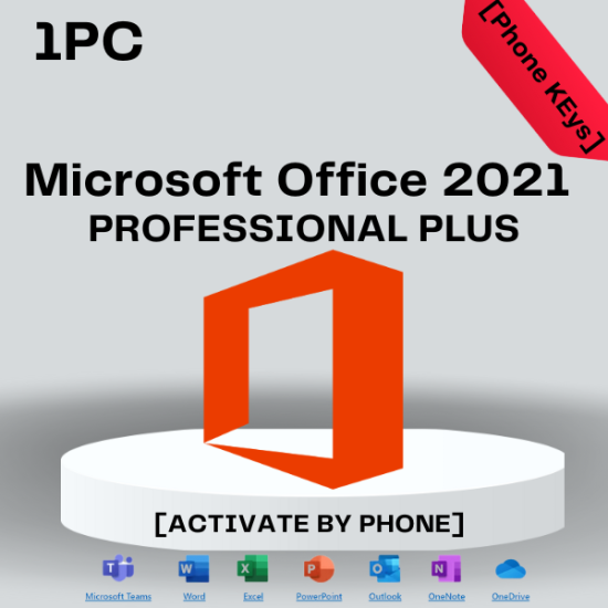 Office 2021 Pro Plus 1PC [Activate by Phone]
