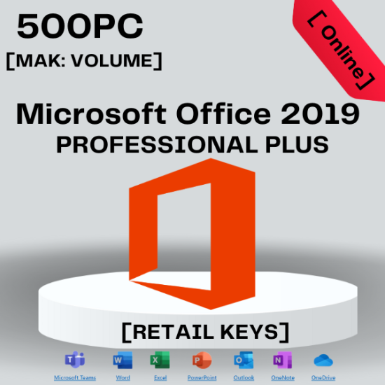 Office 2019 Pro Plus 500PC [MAK:Volume]