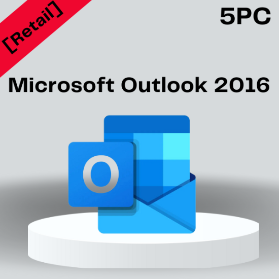  Microsoft Outlook 2016 5PC [Retail Online]