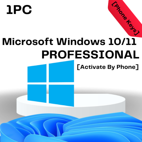 Windows 10 / 11 Pro 1PC [Activate by Phone]