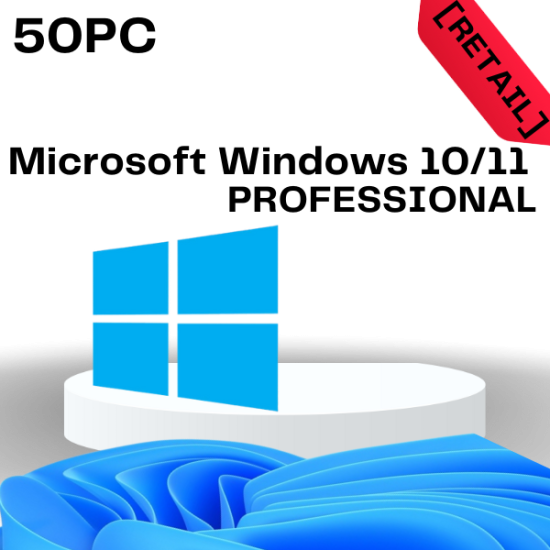 Windows 10 / 11 Pro 50PC [Retail]