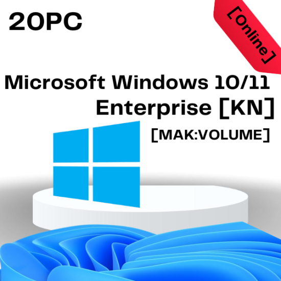 Windows 10 Enterprise 20 PC KN [ MAK:Volume]