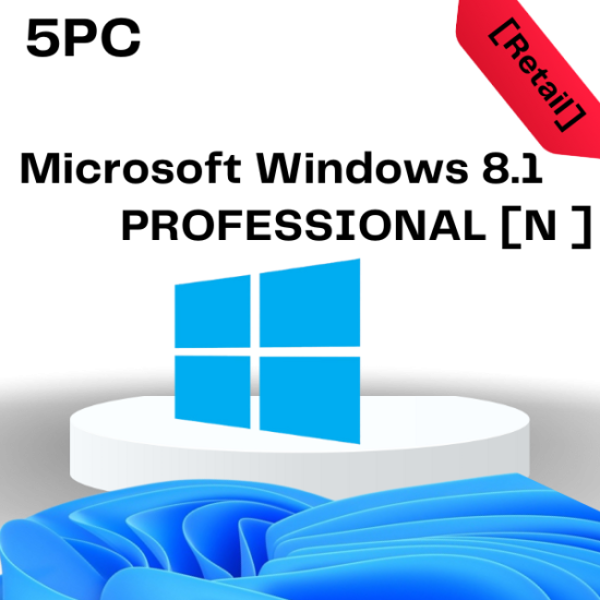 Windows 8.1 Professional N 5 PC [Retail] 