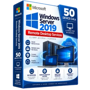 Windows Server 2019 Remote Desktop Services CALs – 50 Devices License