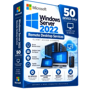 Windows Server 2022 RDS CALs – 50 Device License